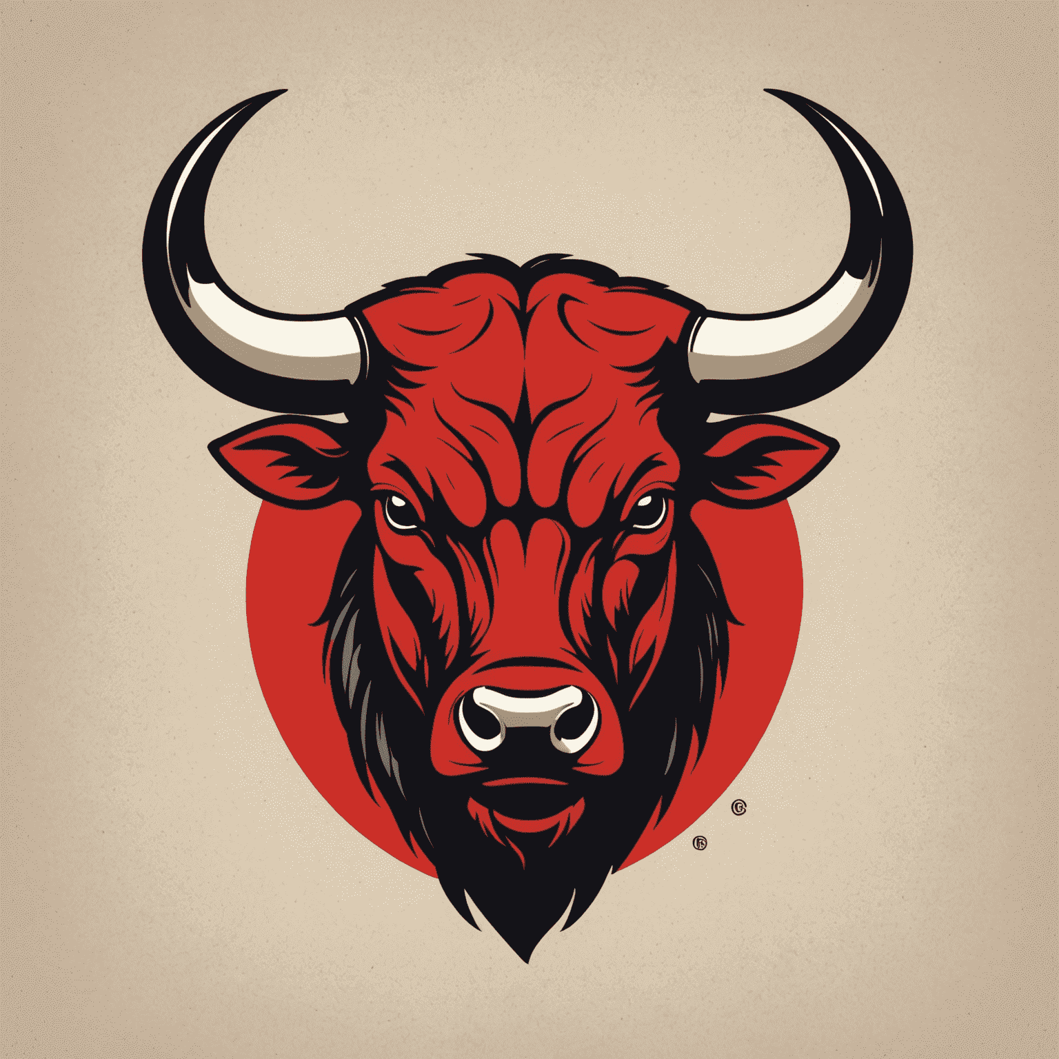 BullCline logo featuring a stylized bull head in red and black