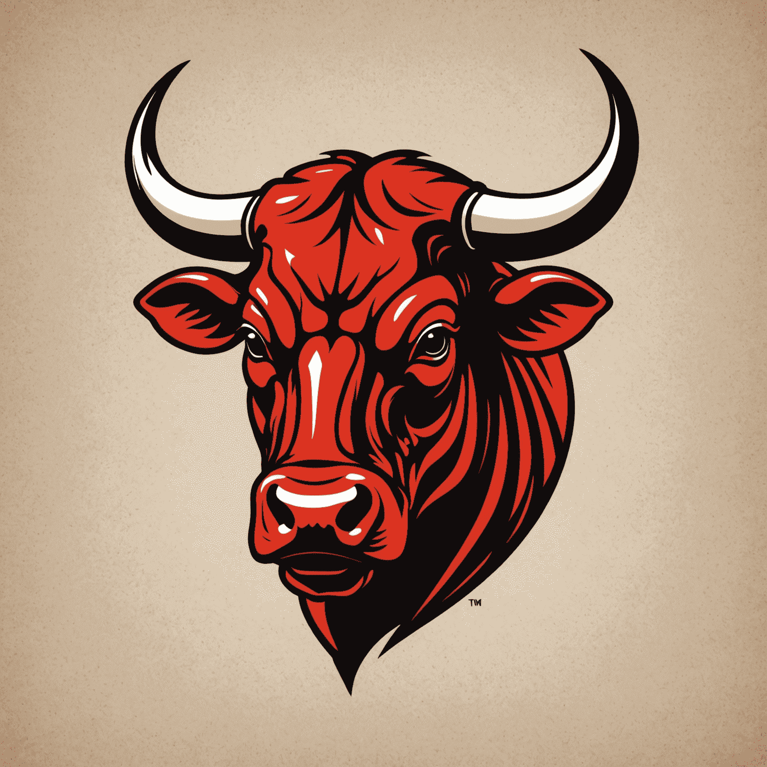 BullCline logo featuring a stylized bull head in red and black