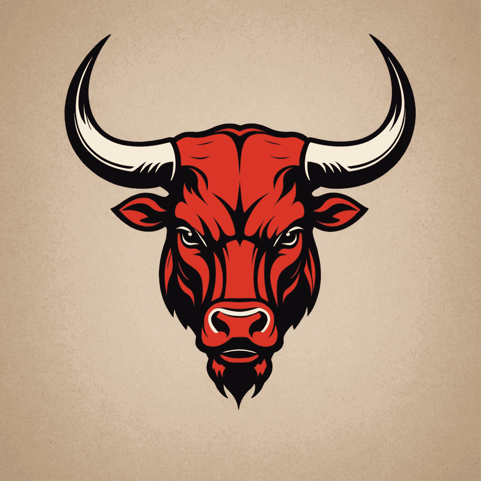 BullCline logo featuring a stylized bull head in red and black