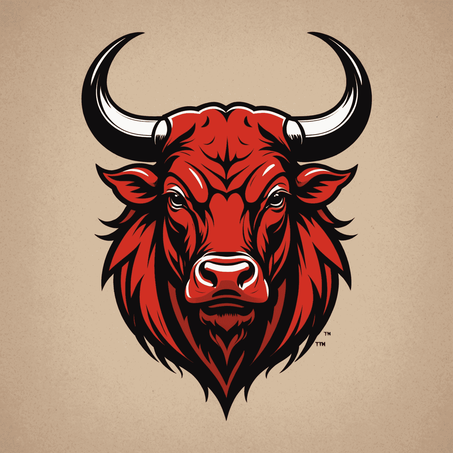 BullCline logo featuring a stylized bull head in red and black