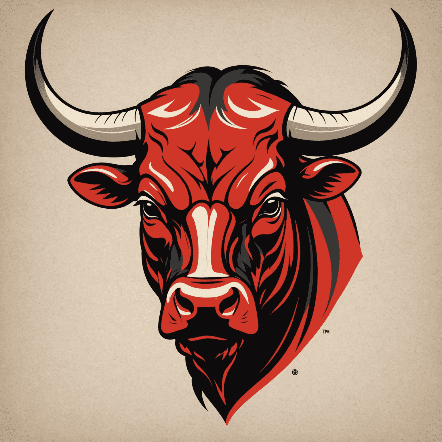 BullCline logo featuring a stylized bull head in red and black