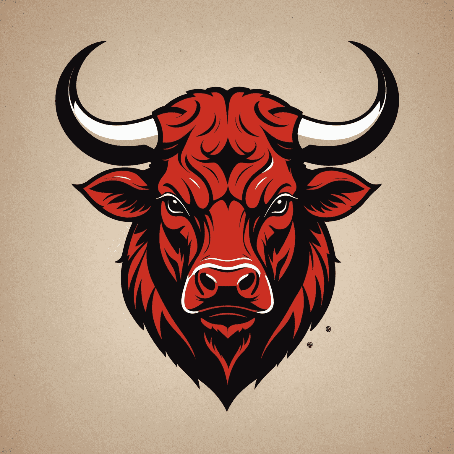 BullCline logo featuring a stylized bull head in red and black